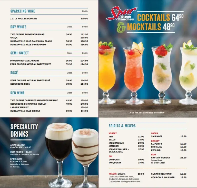 Spur Breakfast Menu With Updated Prices In South Africa 2026